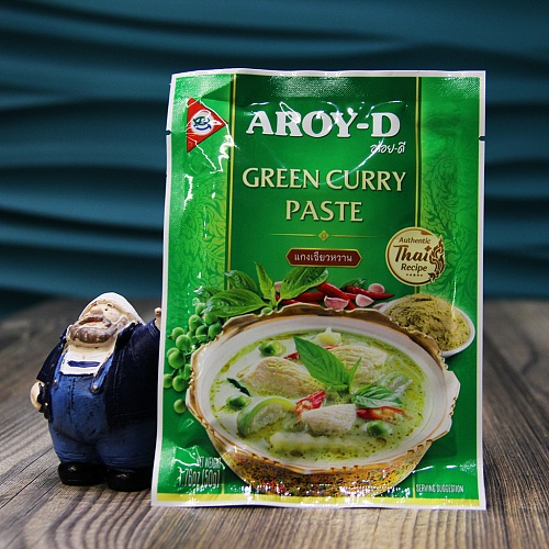 Паста Карри зеленая AROY-D 50 г Тайланд Паста Карри зеленая AROY-D 50 г Тайланд
